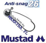 GŁÓWKA JIGOWA MUSTAD ANTI-SNAG HAK 2/0 WAGA  7,5g
